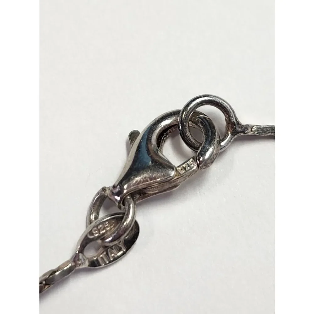 Sterling Silver 925 Circle Charm Bracelet - Women Jewelry